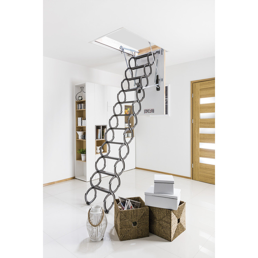 Escalier escamotable métal ciseaux PREMIUM - LST