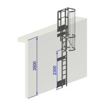 Kit crinoline hauteur 3500 mm pour bardage NF E85-016