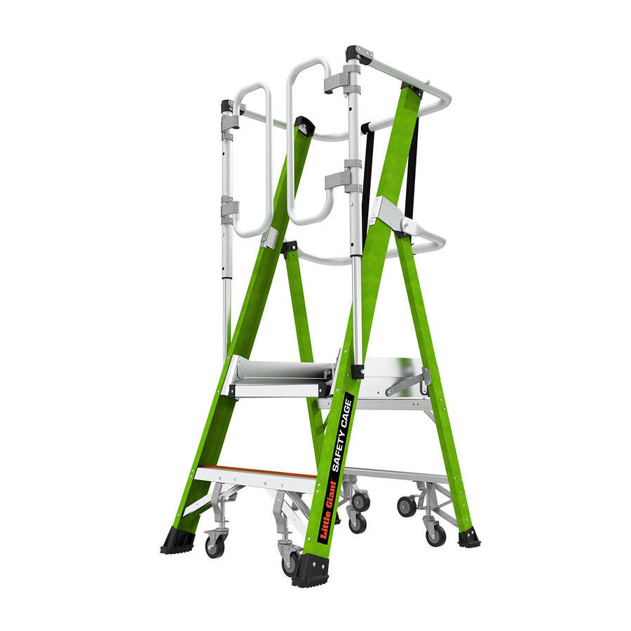 Safety Cage - Escabeau à plateforme entièrement fermée en fibre de verre