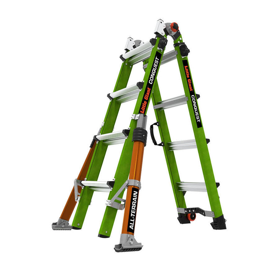 Conquest Tout Terrain - Échelle articulée à stabilisateurs ajustables en fibre de verre