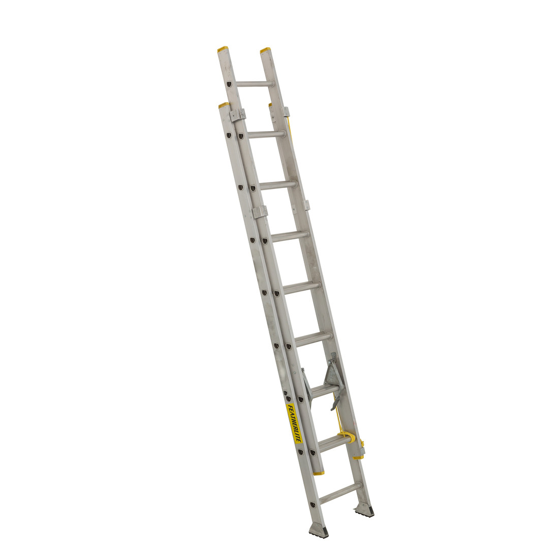 4200D - Échelle à rallonge en aluminium section caisson poulie latérale MAXLOCK