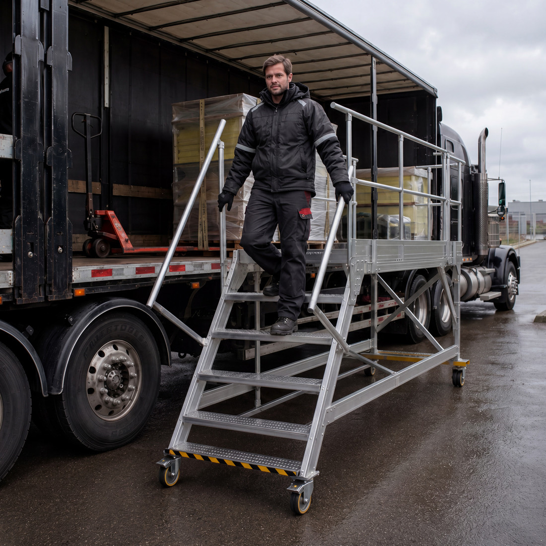 Quai de déchargement mobile pour camion - Longueur 2000 mm (6 pi 7 po)