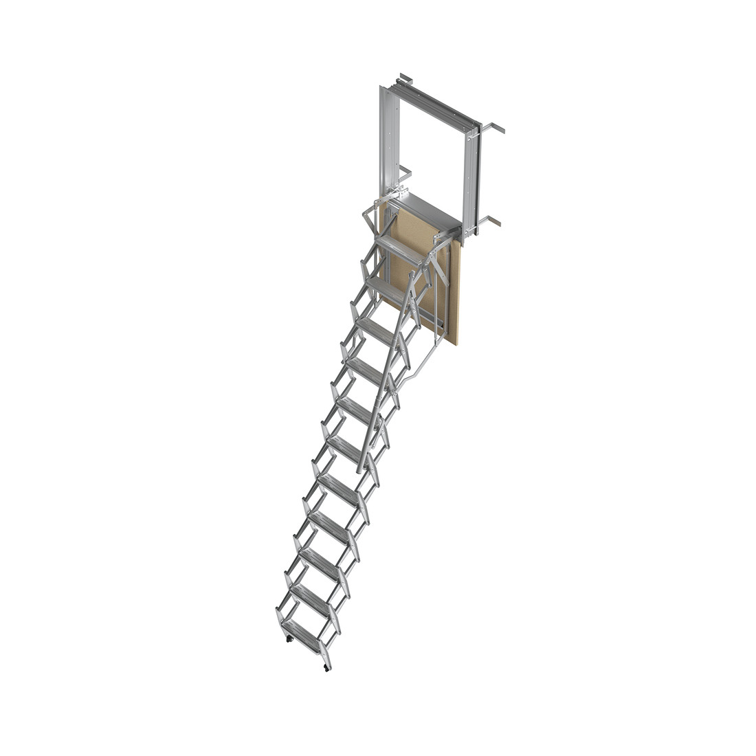 Escalier escamotable Wall Escaliers repliables de trappe Échelle — free download